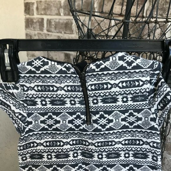 Zara Girls Casual Collection Dress Size 3 /4 Aztec Southwest Back Zip Co… - Picture 8 of 10
